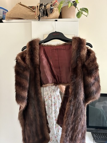Women brown mink fur solid - women’s,