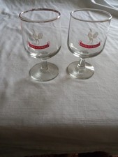 A Pair Of John Courage 200ml Beer Glasses. 1960s/70s.