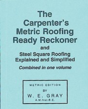 Carpenter's Metric Roofing Ready Reckoner