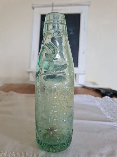 Antique green glass codd