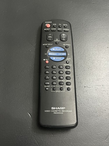 Sharp rrmcg0063ajsa vcr remote - sharp,