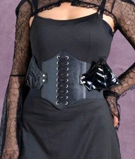New black gothic bat wing - black,