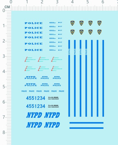 Decals for 911 - decals, police