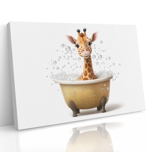Baby giraffe bath - a,