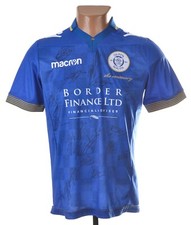 QUEEN OF THE SOUTH 2019/2020 HOME SIGNED FOOTBALL SHIRT MACRON S