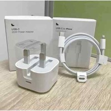 iPhone 14 13 12 11 Pro XR XS Fast Charging 20W USB-C PD Plug Cable Charger New
