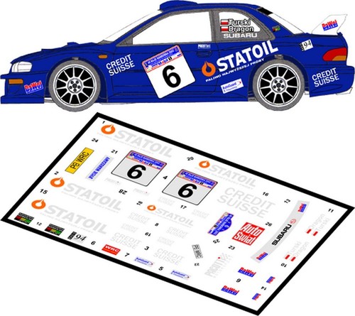 Decals subaru impreza - subaru, wrc