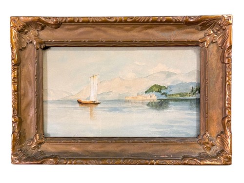 Antique small sailboat - small,