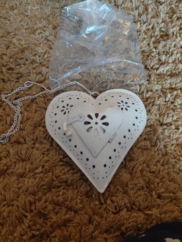 Hanging metal heart shaped tea - metal,