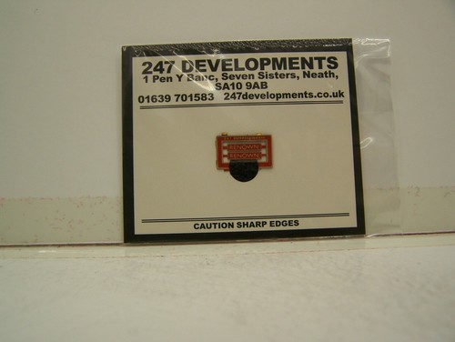 4mm scale etch plates - 4mm, renown