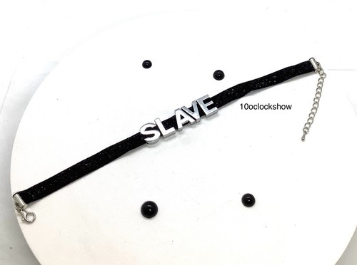 Bdsm black ankle collar custom