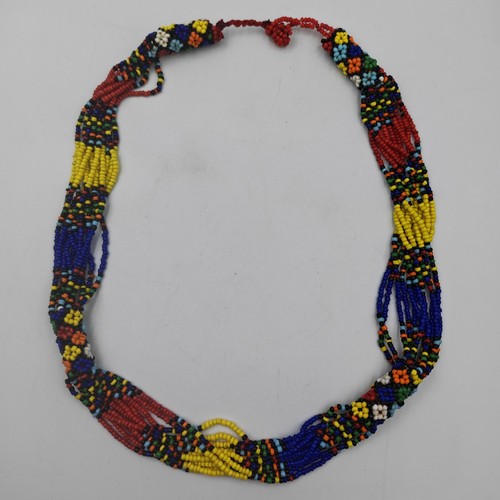 Vintage african zulu beaded - african,