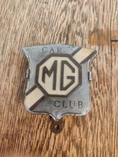 Early Original MG Car Club Badge Emblem classic vintage
