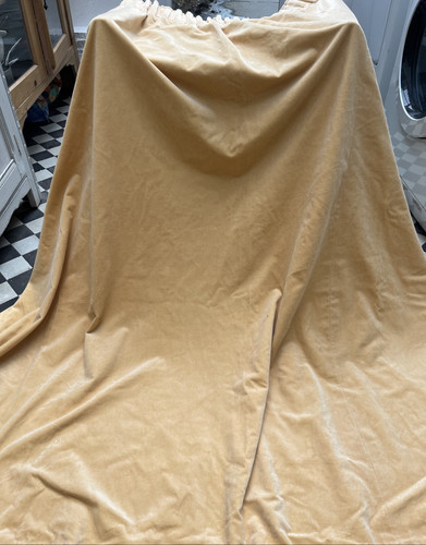 Vintage cotton velvet curtain - vintage,