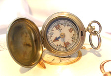 Pocket Watch Chain Compass Fob