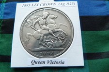 1895 LIX Victorian Silver Crown (Ag .925)  Queen Victoria pre 1920