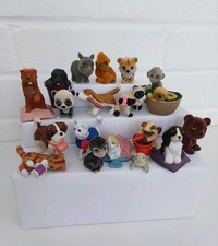 Vintage Puppy Kitty Flocked