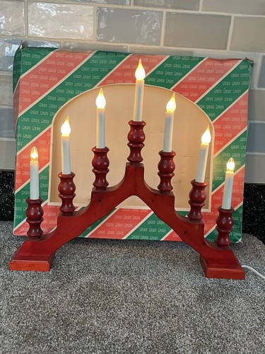 Konst smide candelabra wooden - candelabra,