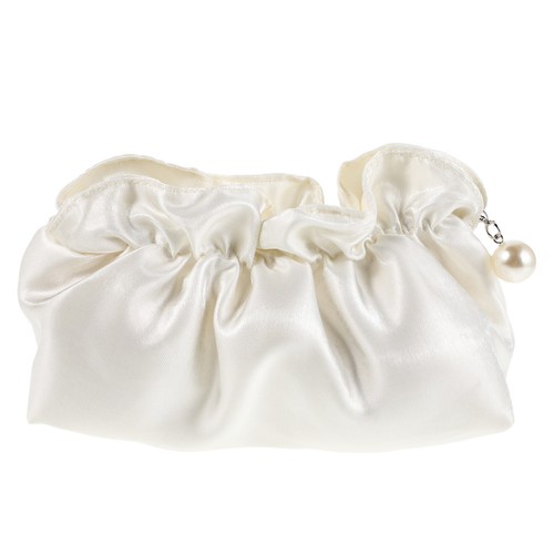 White makeup bag with spacious - bag,