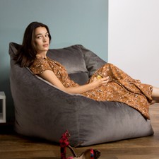 Adults Velvet Armchair Bean