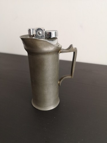 Decorative pewter jug with - pewter,