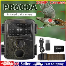 20MP HD 1080P Hunting Trail Camera Nature Wildlife Scouting Cam Night Vision 32G