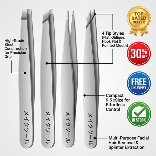 4pcs professional eyebrow - 4pcs,