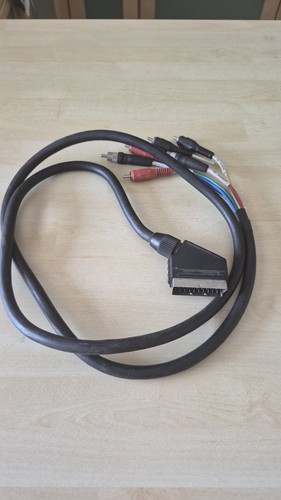 Scart rca phono cable - 1m,