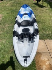 2 Person Sea Fishing Kayak with Seats Rod Holders Beach Carrier. Fishing Boat