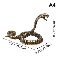Copper Brass Snake Figurine