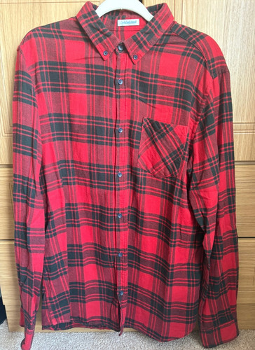 Jack jones shirt red black - &,