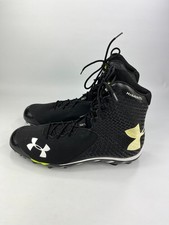 Under Armour ClutchFit Brawler Football Boots Black Men's Size UK 15 High Cut