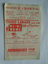 Third Lanark v Airdrie 1959/60 Division 1