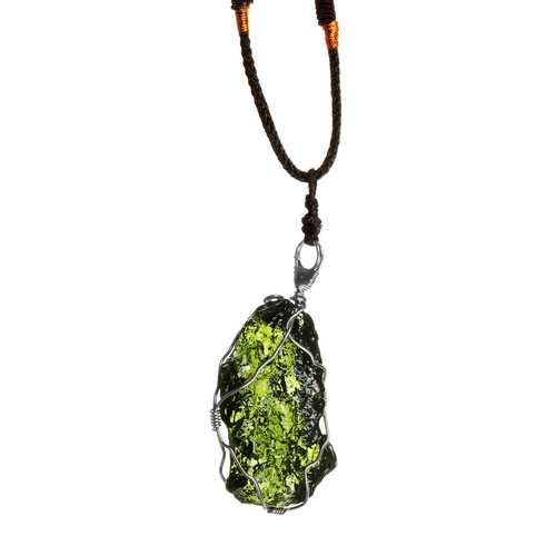 Manmade green moldavite - manmade,