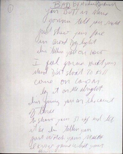 Michael jackson handwritten - michael,