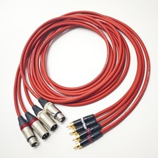 4x2.0 Meter XLR RCA Cable for