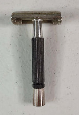 Vintage Gillette Super Speed Safety Razor Black Handle Metal Made in USA