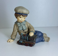 SALE Oskar Playing Trains Ornament 9cm Nina & Marco Goebel