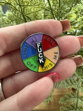 Rude Spinning Emotion Badge