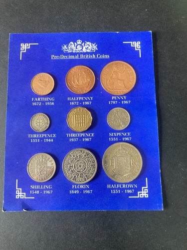 Britain pre decimal coins - pre-decimal, 9