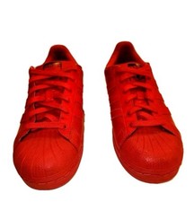 Adidas Originals Superstar Core Red Kids youth 5.5 Shoes Old School Sneakers 
