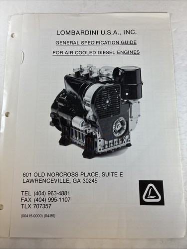 Lombardini air cooled diesel - lombardini,