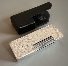 Rare Dunhill Rollagas Lighter With Its Original Leather Sleeve Case 