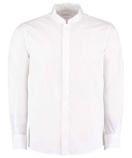 White - Mandarin collar shirt