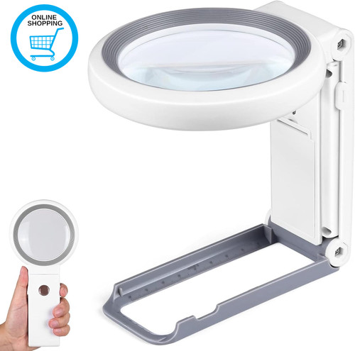 Magnifying glass with - glass, light