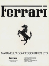 Ferrari Range 1978-1979 UK Foldout Brochure 308 GTB GTS 308 GT4 400 GT 512 BB