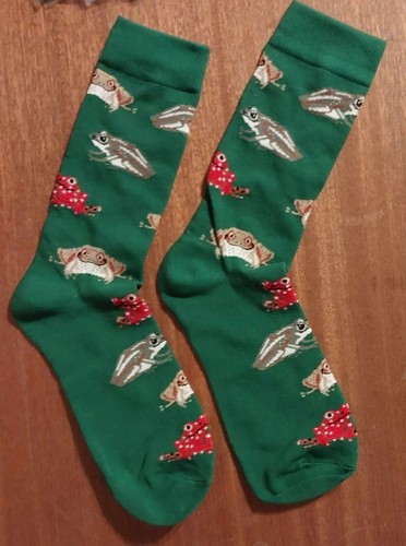 Novelty frog socks toad - frog,