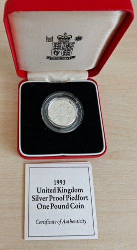 1993 silver proof coins - silver, £1