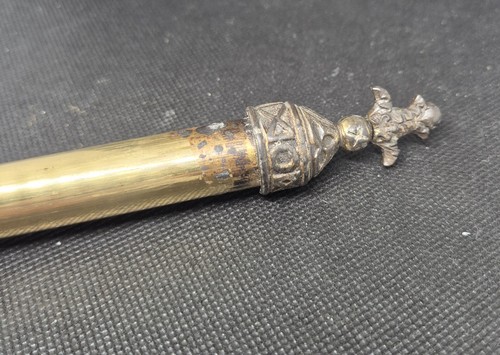 Vintage brass cigar - cigar, tube