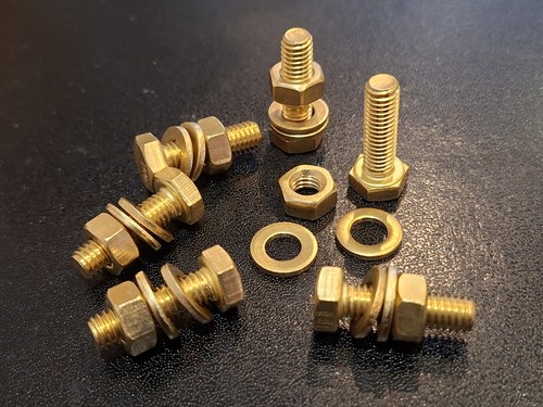 Brass hex head - hex, m6